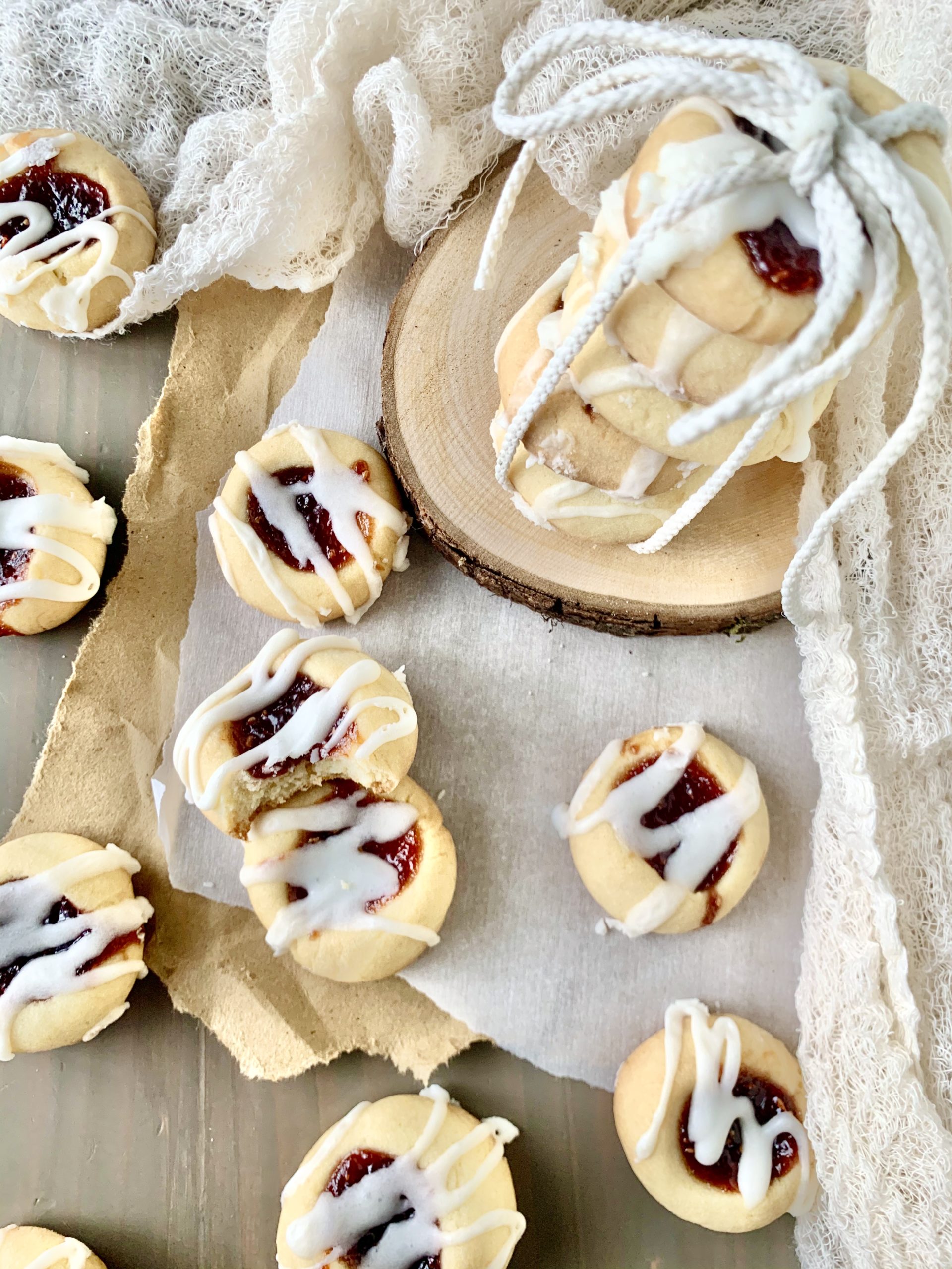 iced thumbprint cookies