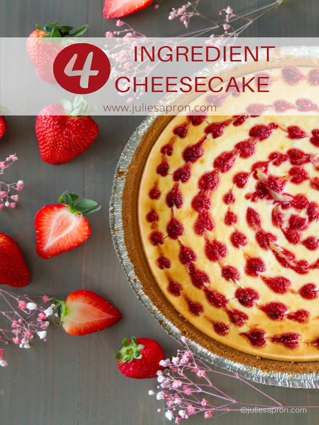 4 ingredient cheesecake
