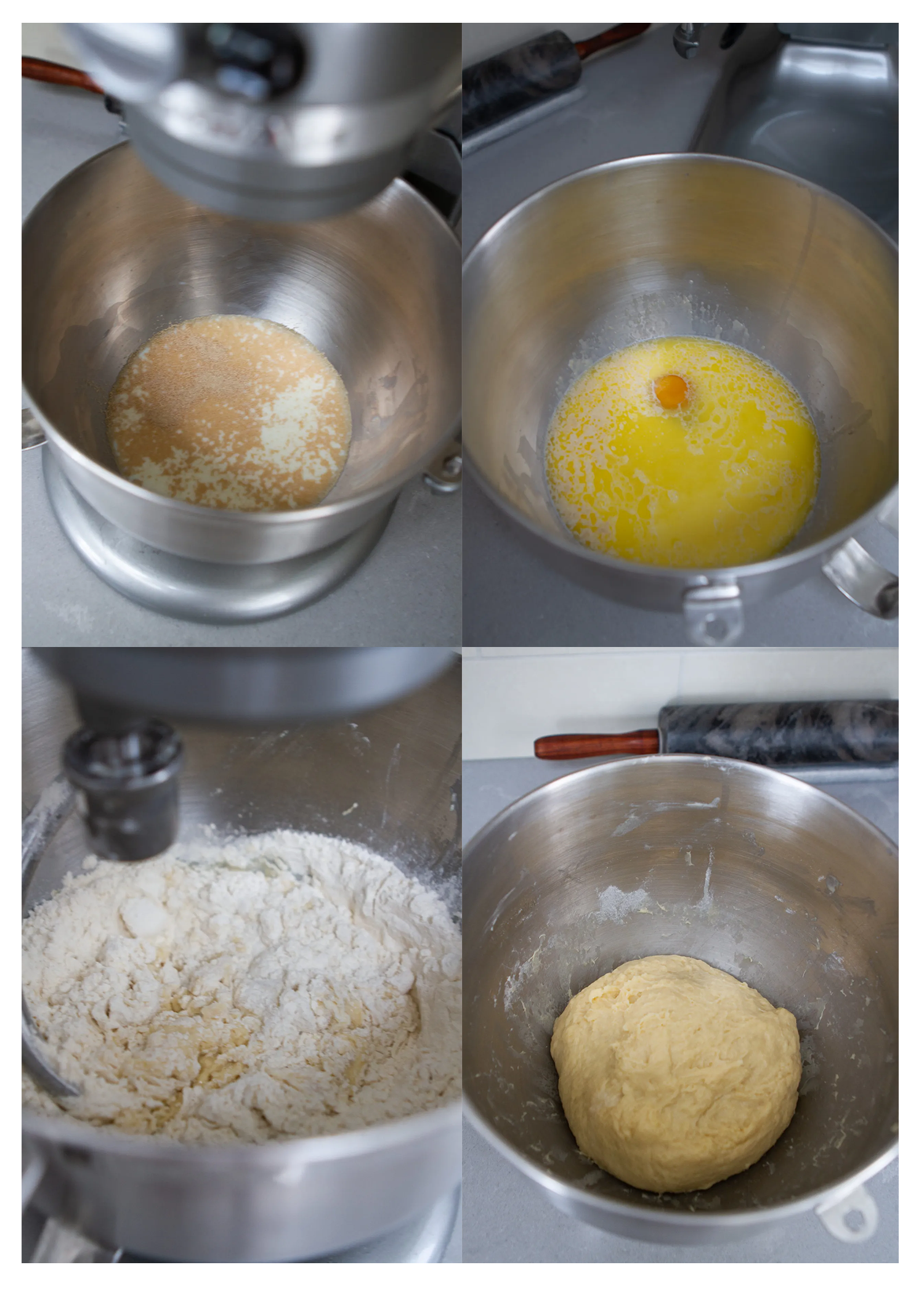 steps for sweet yeast dough