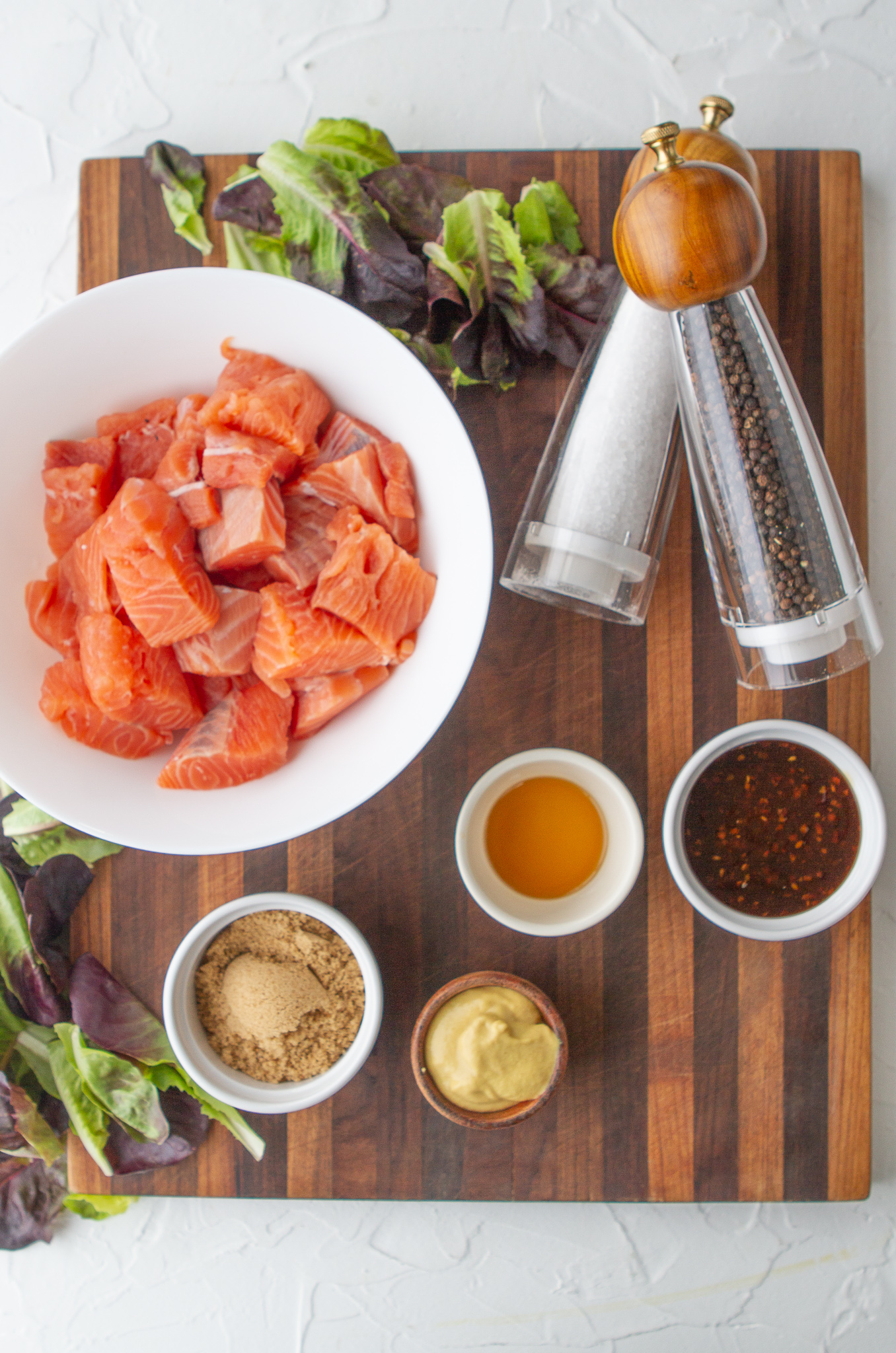 ingredients for teriyaki salmon