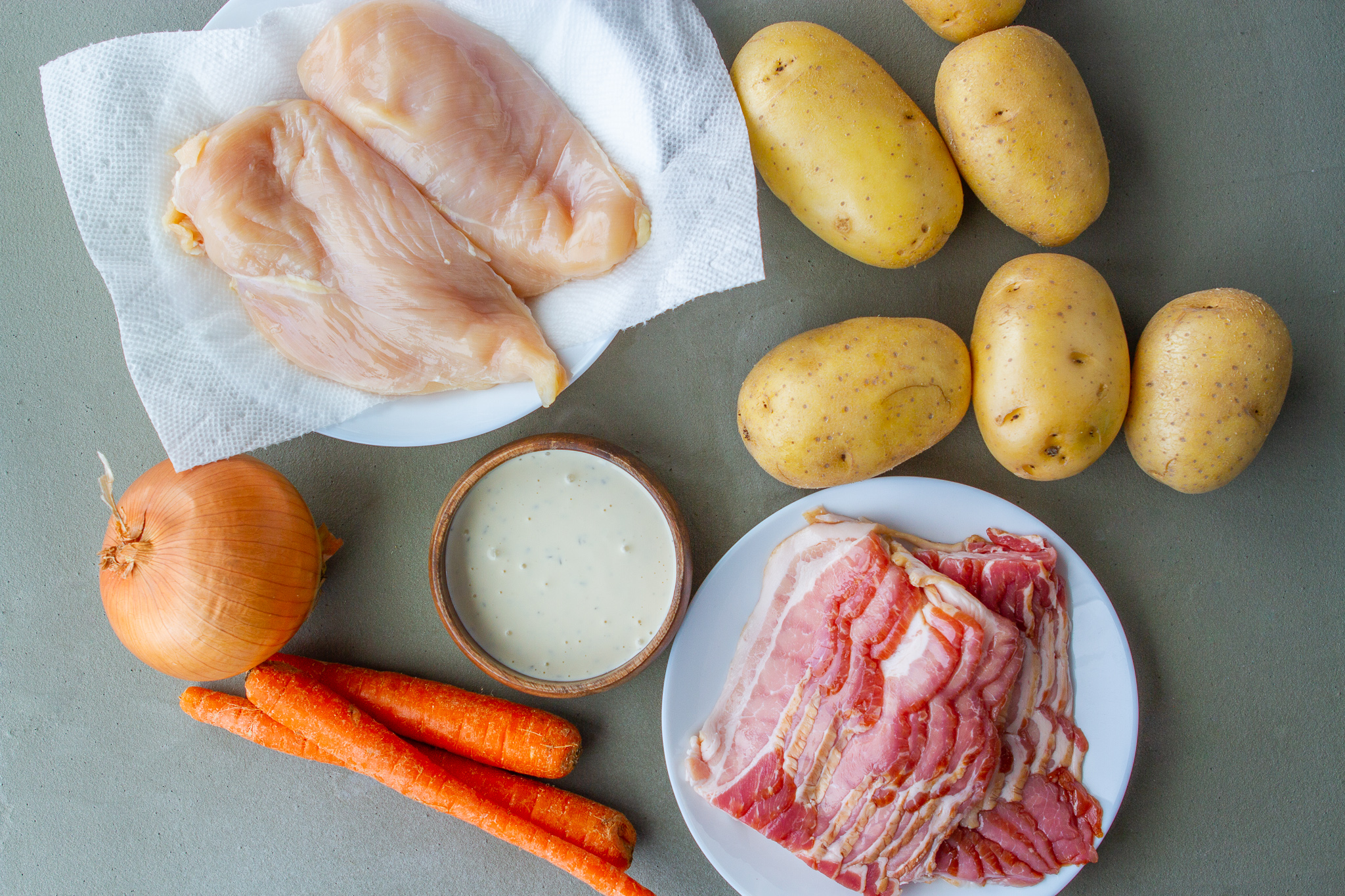 ingredients for chicken bacon ranch