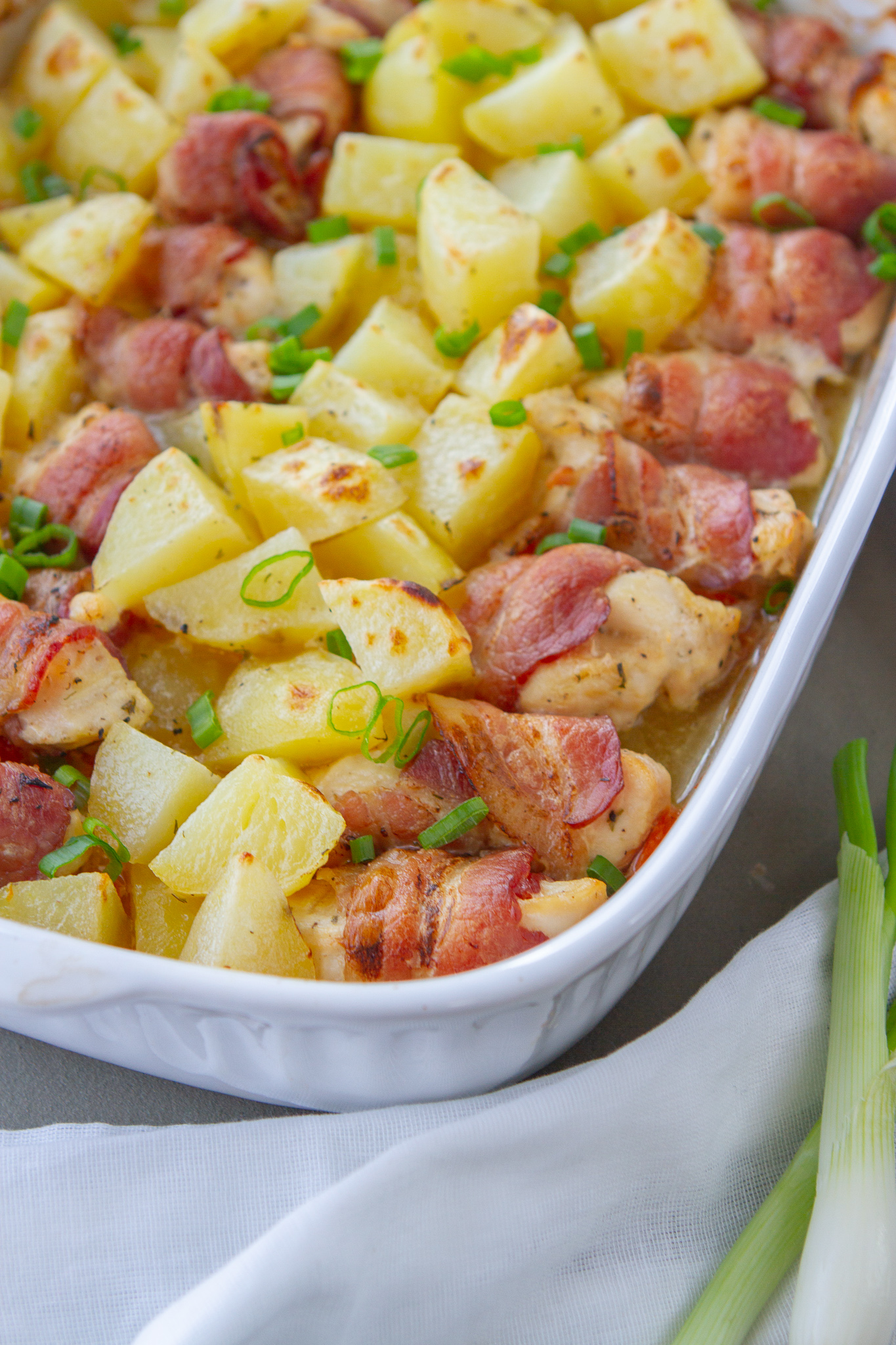 potatoes with chicken and bacon