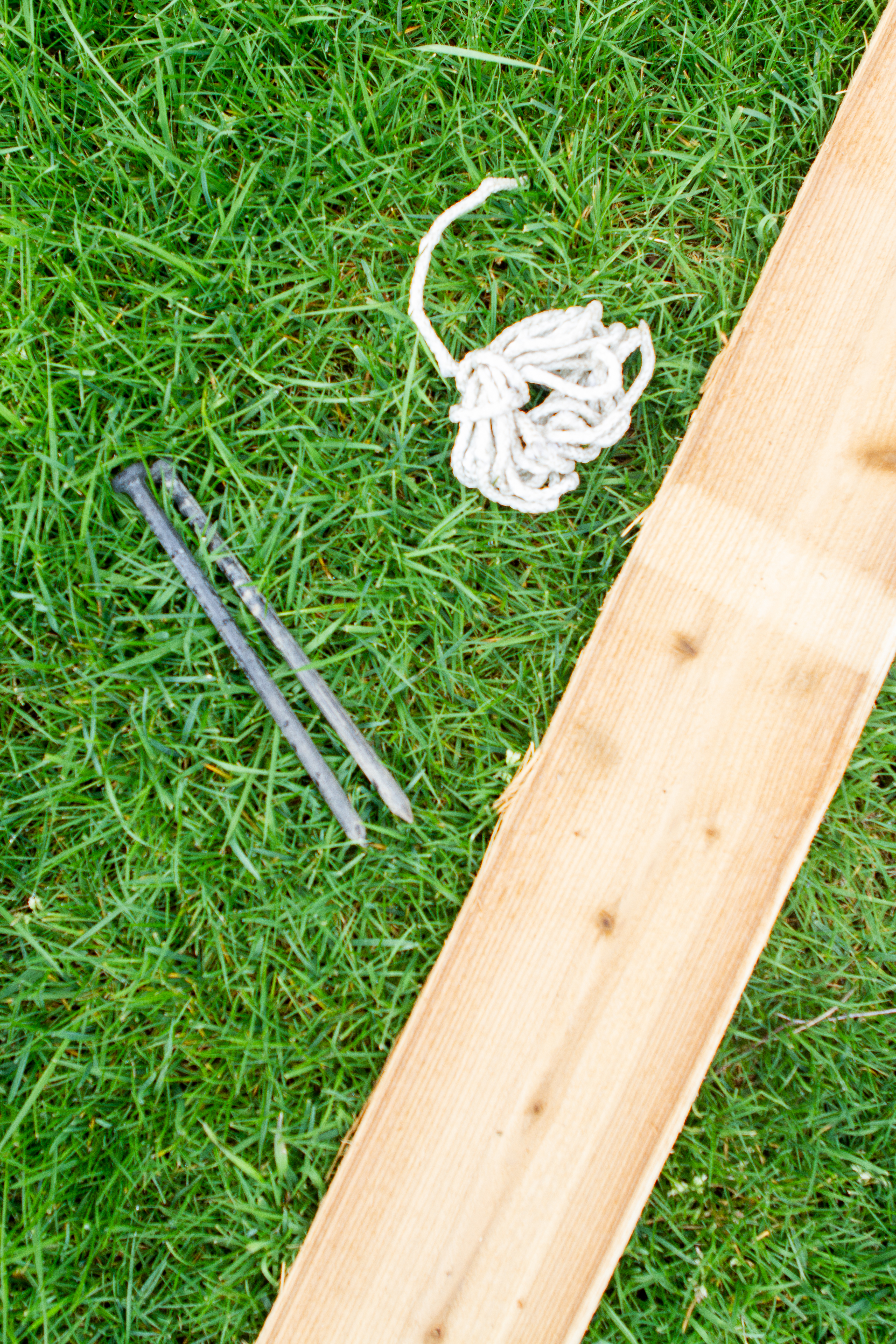 board or string for row gardening