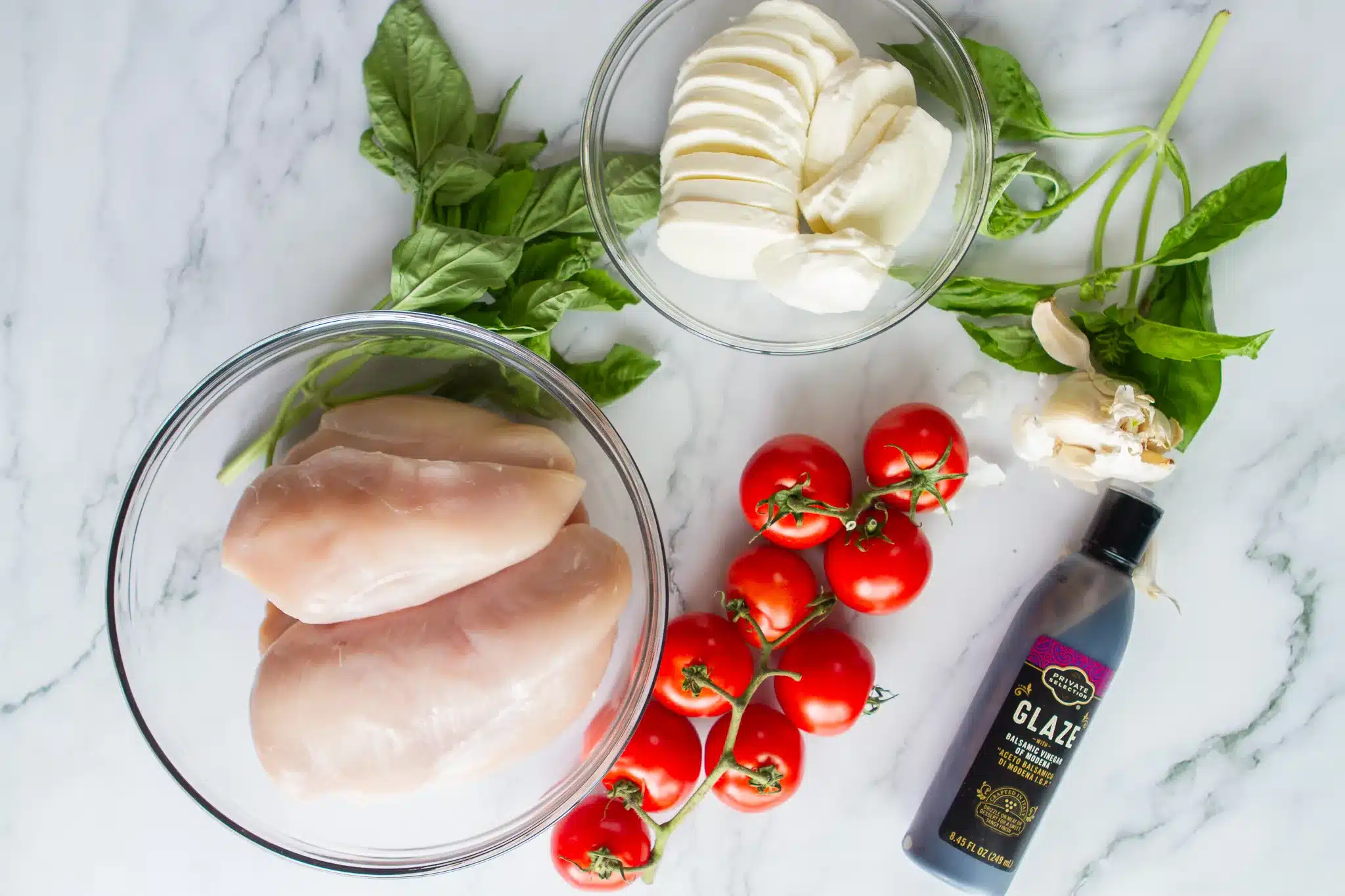 ingredients for bruschetta chicken