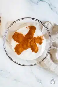 cinnamon sprinkles with white sugar