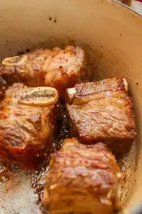 seared beef short ribs