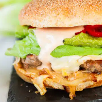 smash burgers on griddle
