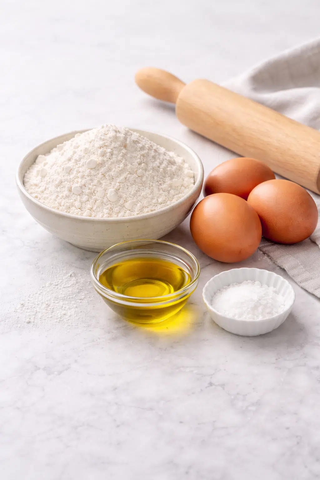 ingredients needed to make homemade pasta with out a pasta machine