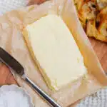 Easy homemade butter recipe using heavy cream in a stand mixer, smooth and fresh final result